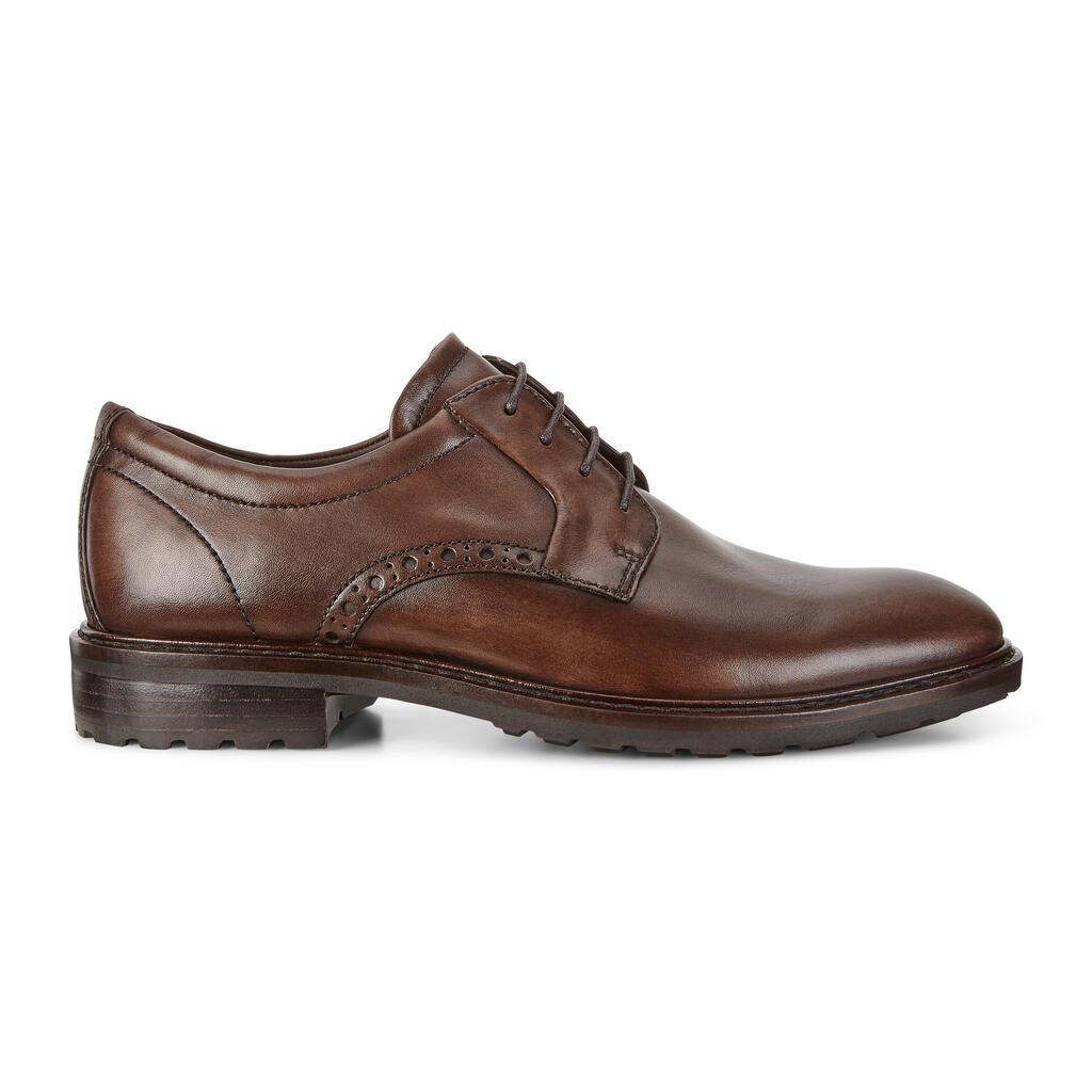 Chaussure Habillée Ecco Vitrus I Plain Toe Tie Homme Marron 9680-WZUBE